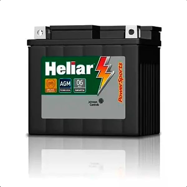Bateria Moto HTZ6L Biz 110/125 CG 125/150 Heliar 5Ah Selada