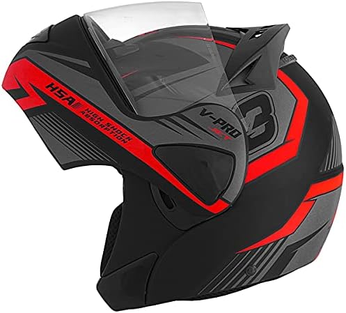 Capacete Moto Robocop Escamoteável V-Pro Jet 3