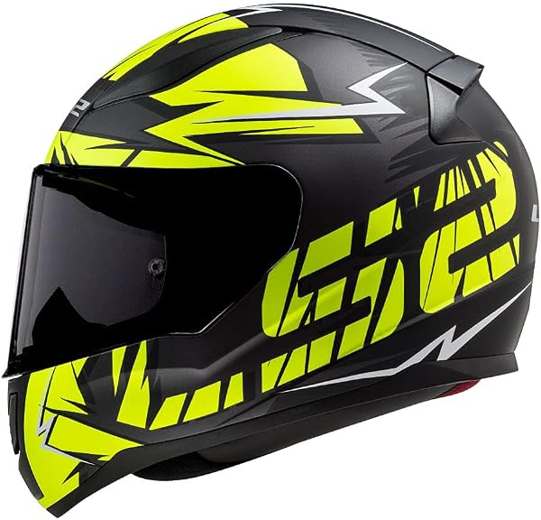 Capacete para moto integral LS2 FF353 Rapid Black e Hi-vis Yellow tamanho P