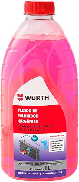 Fluido de Radiador Orgânico Rosa Wurth 1 Litro