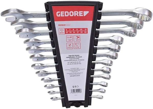 Jogo de Chave Combinada Gedore Red 6 a 22mm 12 Peças