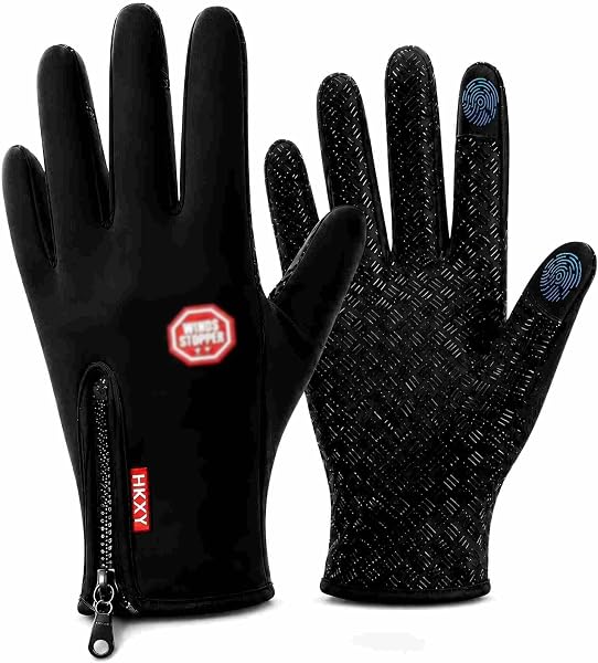 Luvas para Moto com Palma Antiderrapante e Zíper Lateral