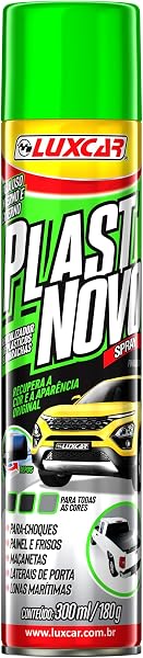 Luxcar Plast Novo Revitalizador de Plásticos e Borrachas Spray 300 ml