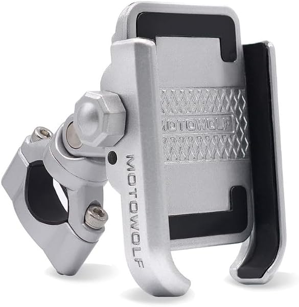 Suporte de Celular em Alumínio Motowolf Compatível com Motos BMW R1200, Tiger 800 e 1200